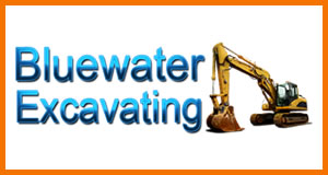 Bluewater Excavating logo