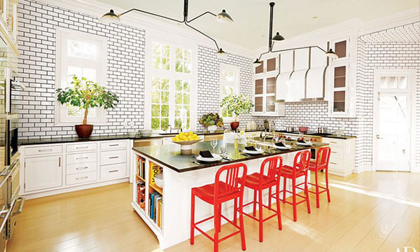 add bright pops of color to your kitchen