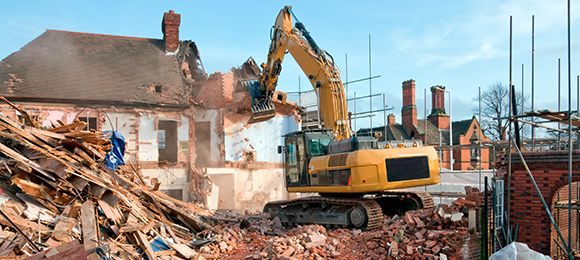 mechanical demolition is fast and less expensive