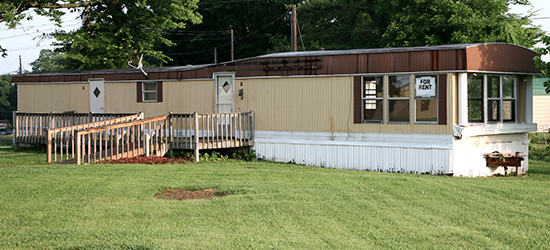 removing a mobile home