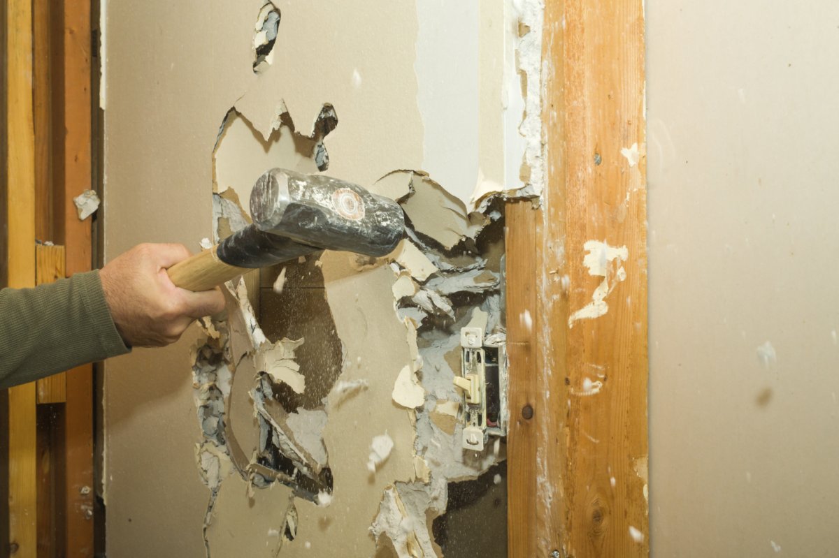 diy wall demolition