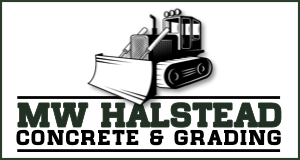 MW Halstead Concrete & Grading logo