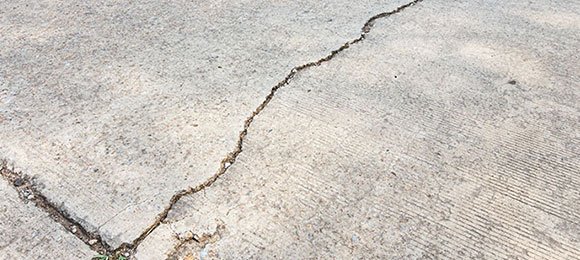 cracked sidewalk 
