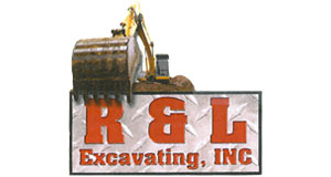 R & L Excavating logo