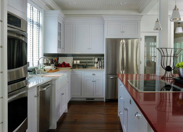 quartz countertops are resistant to heat and easy to care for