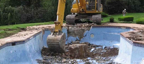 inground pool demolition