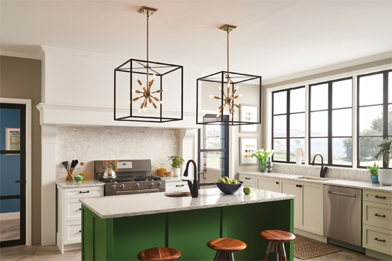 bold kitchen lighting