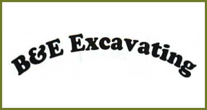 B & E Excavating logo