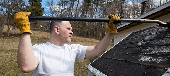 professional contractor handling shed demo