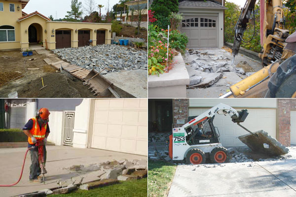 how contractors remove concrete