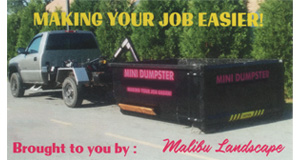 Malibu Dumpsters logo