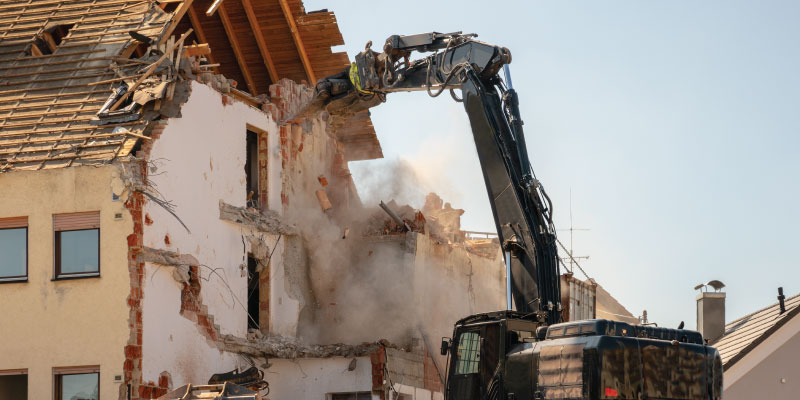 demolition in progress