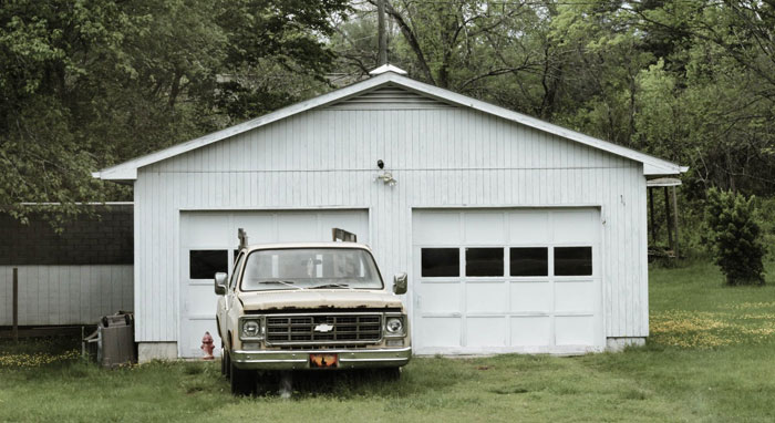 old detached garage demolition