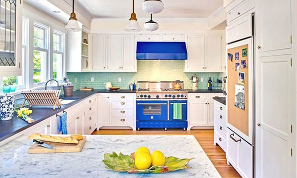 brightly colored appliances make your kitchen pop
