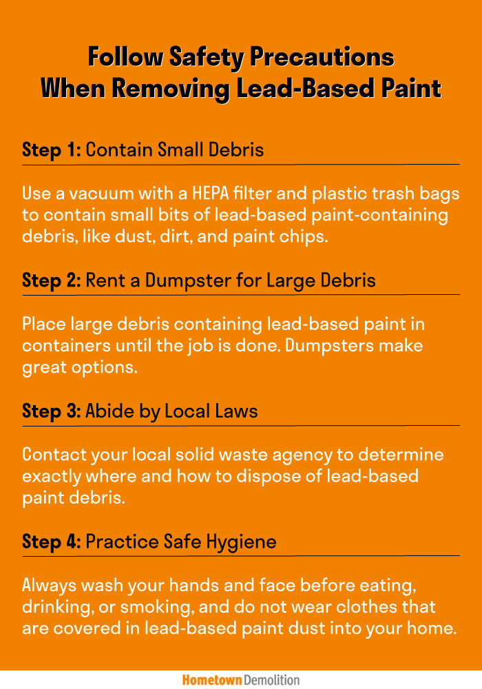 infographic - safe lead based paint removal